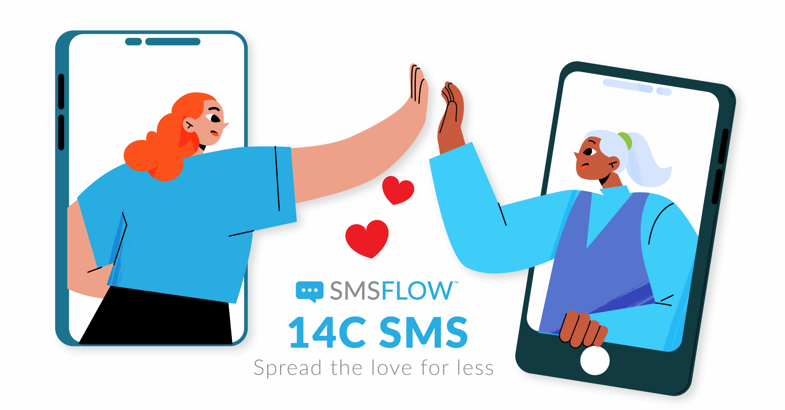 Featured image for “14c SMS — Spread the love for less”